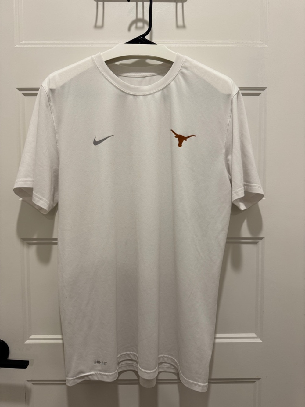Nike Texas Longhorns Team Issued White Short-Sleeve Dri-FIT Tee